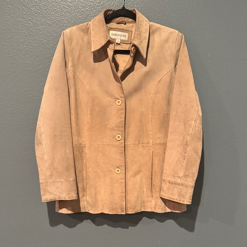 Charles Klein Suede Cream Jacket